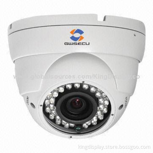 Security CCTV IR Dome Camera with Manual Varifocal Lens, 20-30m IR Distance